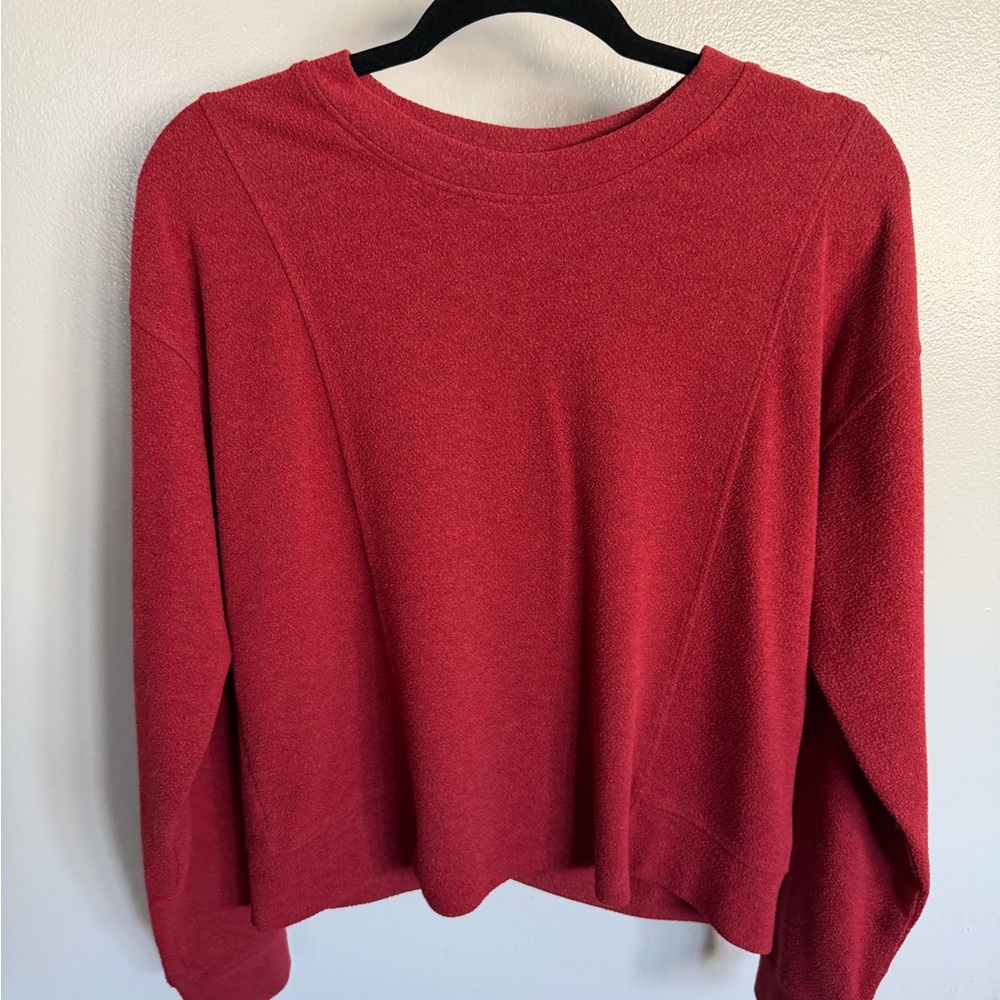 Thread & Supply Rich Red Pullover